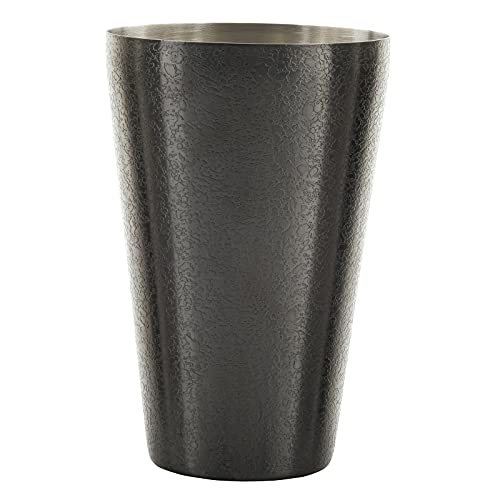 Tablecraft Premium Collection 28 oz Cocktail Shaker, 18/8 Stainless Steel, Black Acid Etch Finish, 7-inch, Without Cap