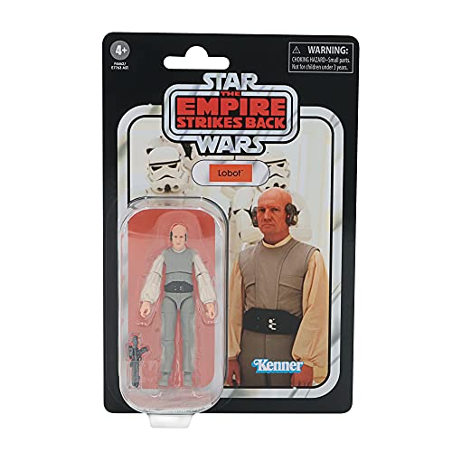 Hasbro Star Wars The Vintage Collection Lobot Toy, 3.75-Inch-Scale The Empire Strikes Back Action Figure, Toys for Kids Ages 4 and Up,F4462