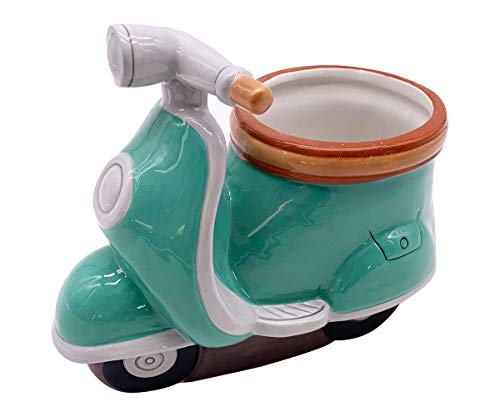 Blue Sky Clayworks Clayworks Scooter 8‚Äù Planter, Multi Color