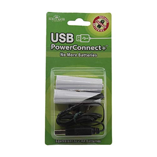 Kurt Adler Adler 2-AA Converter USB Power Connect, Multi