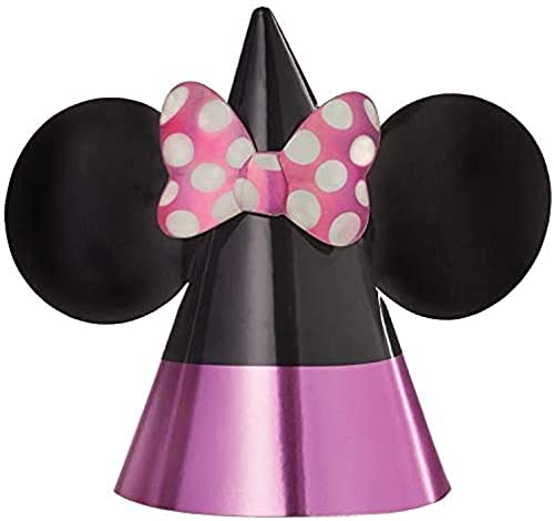 Amscan Minnie Mouse Party Hats Paper Cone | 8 Ct