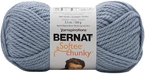 Spinrite Yarns (CA) Bernat Gray Blue Yarn Softee Chunky