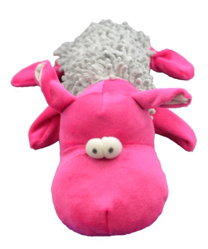 Amazing Pet Products Bottle Shaggy Pet Squeak Toy, Hippo