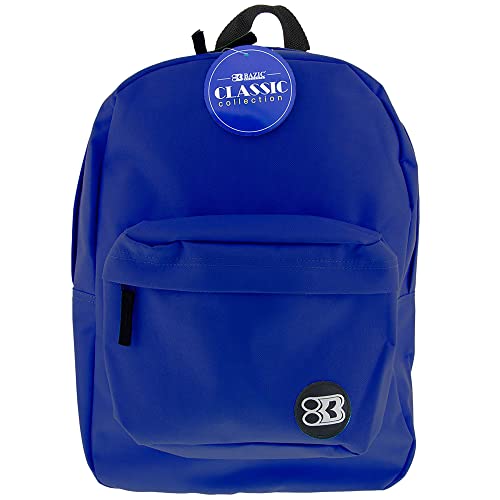 BAZIC 1051 Classic Backpack, Blue, 17"