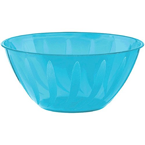 Amscan Tableware Bowl, 5 Quarts, Caribbean Blue