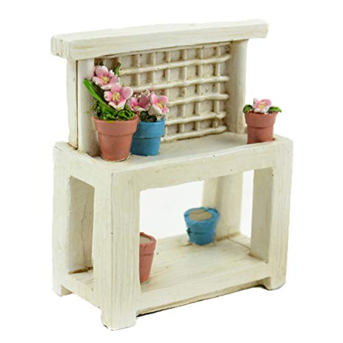Midwest Design Imports Garden Table, 3.25", White