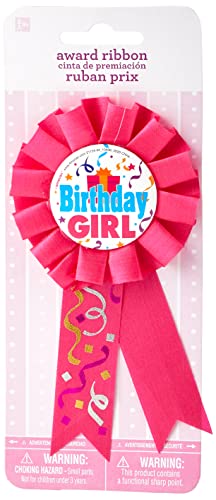 Amscan Birthday Girl Award Ribbon
