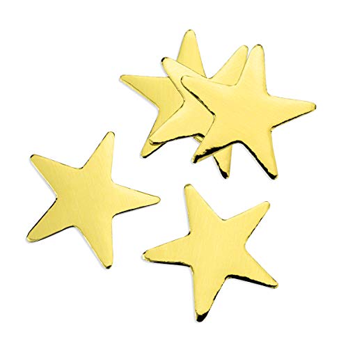 Hygloss Products Gold Mirror Star Shape Cut-Outs Many Creative Uses-for Arts and Crafts-Reflective Cardstock-2 Inches Wide-30 Pack