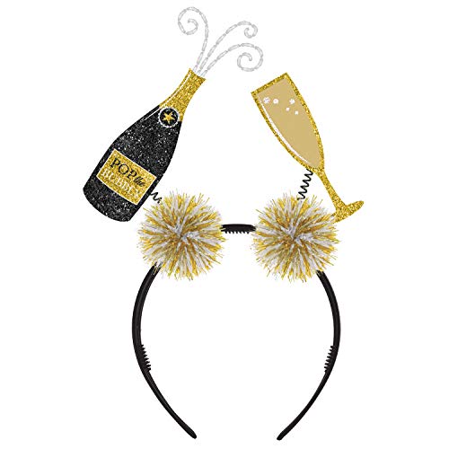 Amscan Champagne and Flute Head Bopper, 10.8" x 8.8"