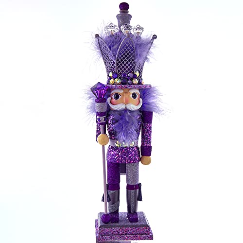 Kurt Adler Hollywood Nutcrackers Hollywood Purple King Nutcracker, 16-Inch