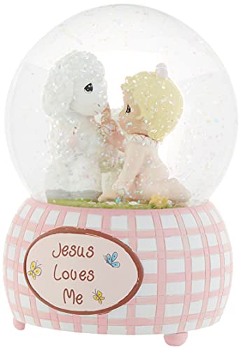 Precious Moments,  Jesus Loves Me, Snow Globe, Resin, Girl, 102403