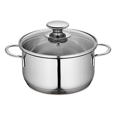 Frieling K√ºchenprofi 2370702814 Saucepan Stainless Steel with Glass Lid