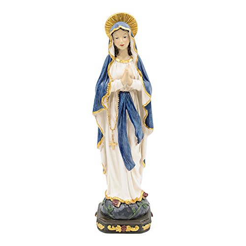 Comfy Hour 6" Religious Praying Virgin Mary Statue, The Blessed Mother, Home Madonna Figurine