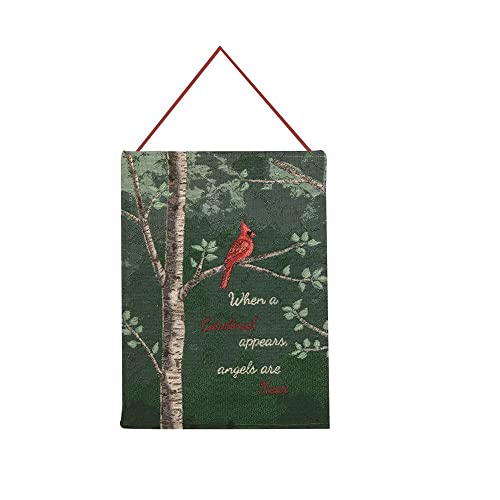 Manual HWWACA When a Cardinal Appears Bannerette Wall Hanging, 18-inch Height