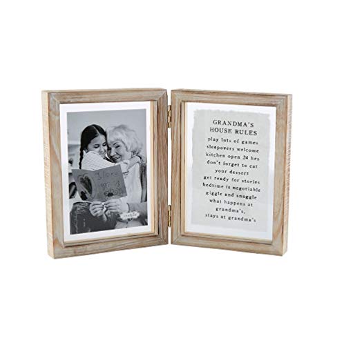 Mud pie HINGED GRANDMAS FRAME, 4 X 6, Clear