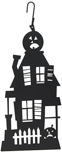 17 Inch Haunted House Hanging Silhouette