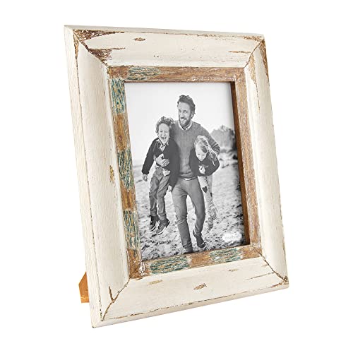 Mud Pie Cream Weathered Frame, 8 x 10