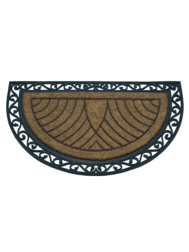 Abbott Collection  Coir & Rubber Semicircle Doormat (Jumbo)