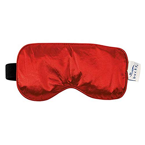 Bucky Serenity Meditation Compression Hot/Cold Therapy Buckwheat Seed Eye Mask, Red, 0.15 Pound