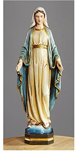 Christian Brands 12" Val Gardena Our Lady of Grace Statue