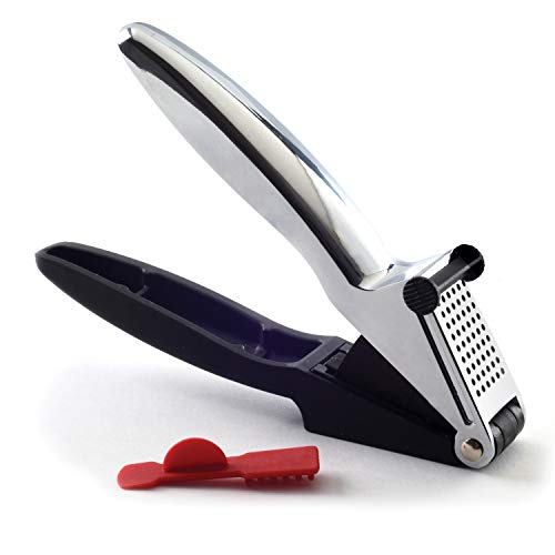 Norpro 1149 Garlic Press/Slicer with Cleaner, Black