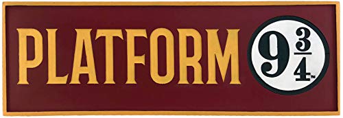 Spoontiques Platform 9-3/4 Decorative Sign Multicolored