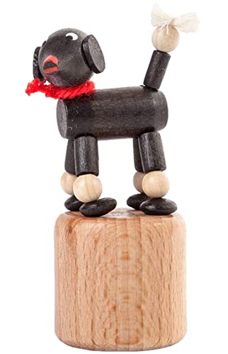Alexandor Taron Kids Dregeno Dog Push Toy - 2.675" H x 1.175" W x 1.25