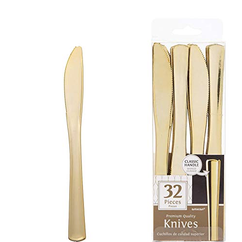 Amscan Premium Knives, One size, Gold