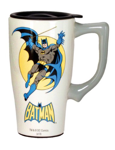 Spoontiques DC Comics Batman Travel Mug, Multi Colored