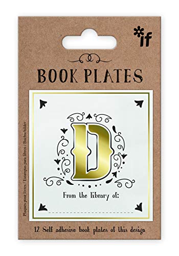 IF Letter Book Plates, Personalised - Letter D