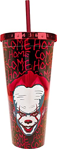 Spoontiques - It Movie - Acrylic Tumbler - Foil Cup with Straw - 20 oz