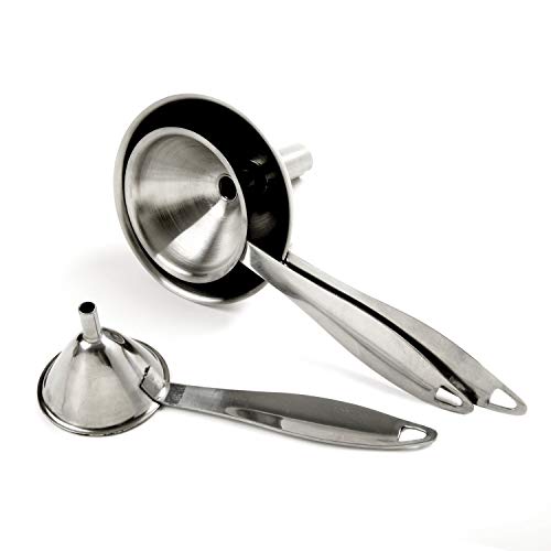 Norpro Stainless Steel Funnel Set with Handle, Gray