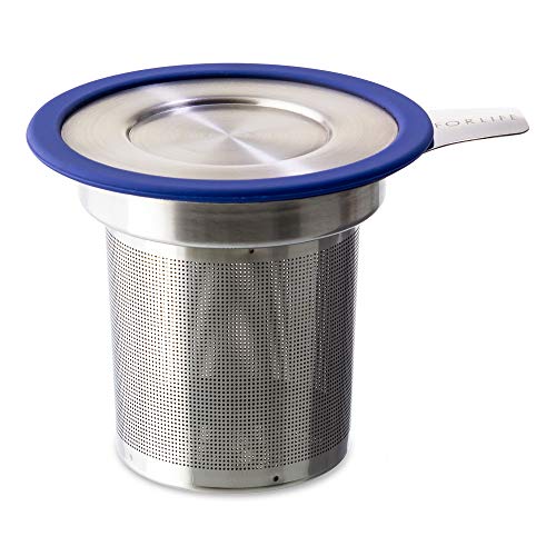 Forlife Brew-in-Mug Extra-fine Tea Infuser with Lid, Set of 6 (Marine)
