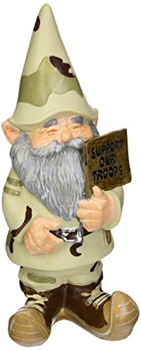 Sigma SLC World of Products Koehler Indoor Outdoor Home Decorative Support Our Troops Gnome Figurine