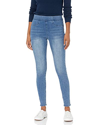 Mud Pie  Elyse Denim Leggings (Small),Blue/Black