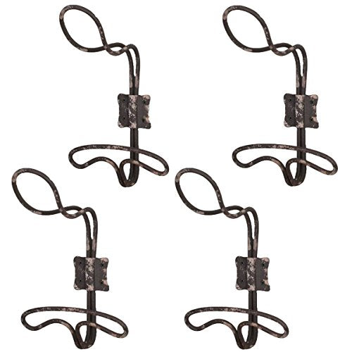 CTW Vintage Rustic Wire Coat Hat Towel Wall Hook