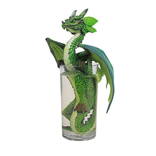 Pacific Trading Giftware Liquor Mojito Winged Dragon Resin Figurine by Stanley Morrison
