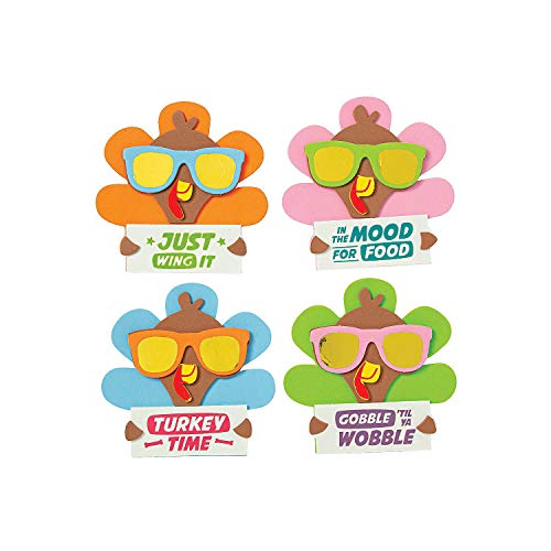 Fun Express Cool Turkey Magnet Craft Kit - Craft Kits - 12 Pieces