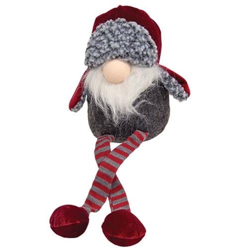 CWI Gifts Small Dangle Leg Santa Gnome Plush Figurine for Men and Women, Home Decorative Collection