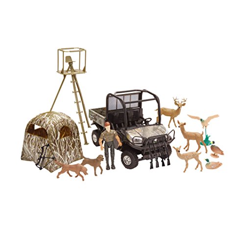 New Ray Toys Kubota Hunting Playset w/ RTV-X1120D 1:18 Scale