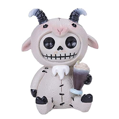 Pacific Trading SUMMIT COLLECTION Furrybones Billy Signature Skeleton in Goat Costume with Root Beer Float