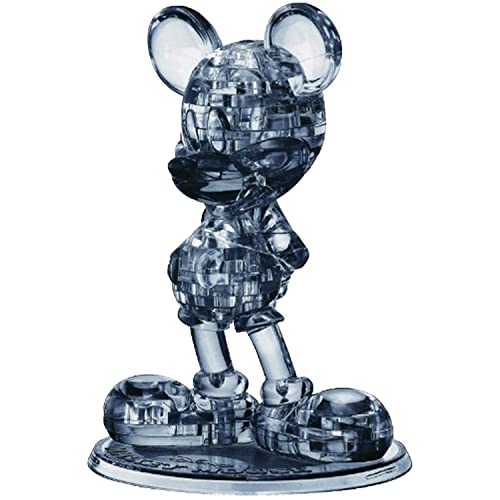 University Games Mickey Mouse 2 (black) Licensed Crystal Puzzle from BePuzzled, 3D Crystal Puzzles and Brainteasers for Puzzlers Ages 12 and Up