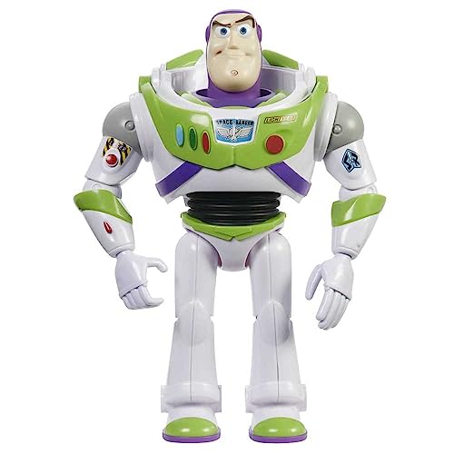 Mattel Disney Pixar Buzz Lightyear Large Action Figure 12 in Scale Highly Posable Authentic Detail, Toy Story Space Movie Collectable, Ages 3 Years & Up