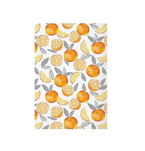 MUkitchen Printed Towel, 30-inch Length, Cotton, Orange Gnome, for Everyday Use, Home, Kitchen Use