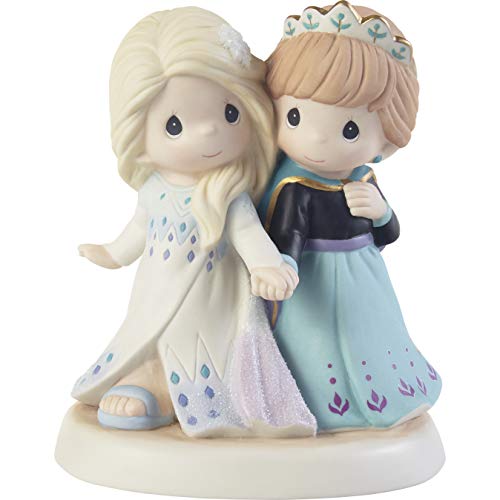 Precious Moments 203063 Disney Frozen Together Were Strong Bisque Porcelain Figurine