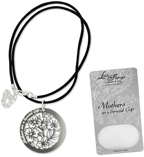 Pavilion Little Things Mean A Lot Mother Necklace, Includes 1-1/2-Inch Silver Plated Circle Pendant
