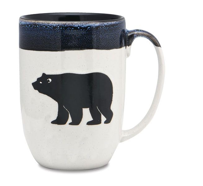 Cape Shore Dipped Coffee Tea Mug Cup, Bear Gifts for Birthday Christmas, 16 Oz