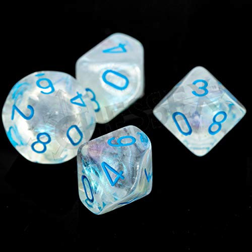 Chessex Borealis Icicle Luminary 10 x D10 Dice Set CHX27381