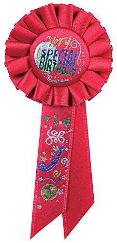 Beistle Very Special Birthday Rosette, 3-1/4-Inch by 6-1/2-Inch