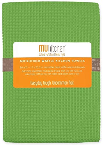 M√ºkitchen Kitchen Towels - Waffle - 2 Pcs - Cactus Green